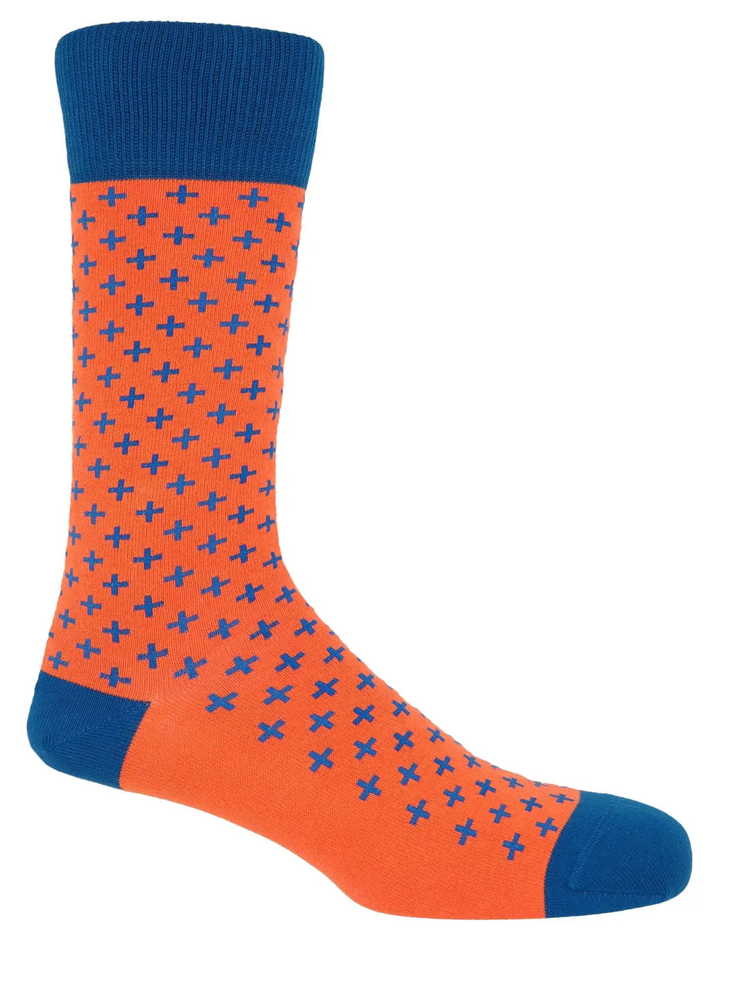 Crosslet Orange Men’s Socks