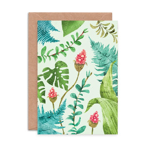 Plants Pattern Greeting Card
