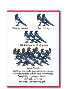 Magpie Greeting Card