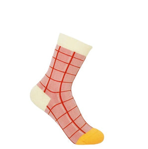 Pink Grid Women’s Socks