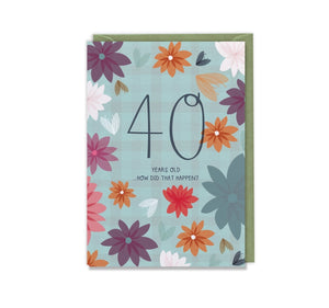 40th Birthday Card