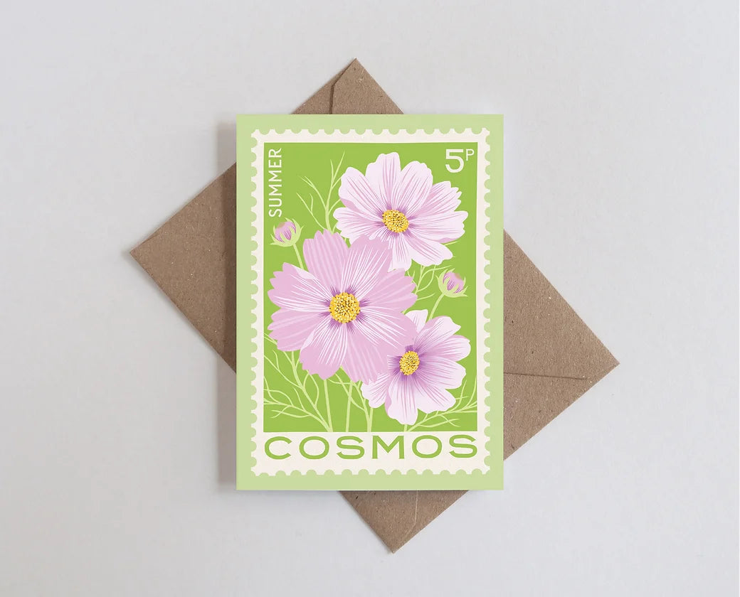 Cosmos A7 Mini Greetings Card