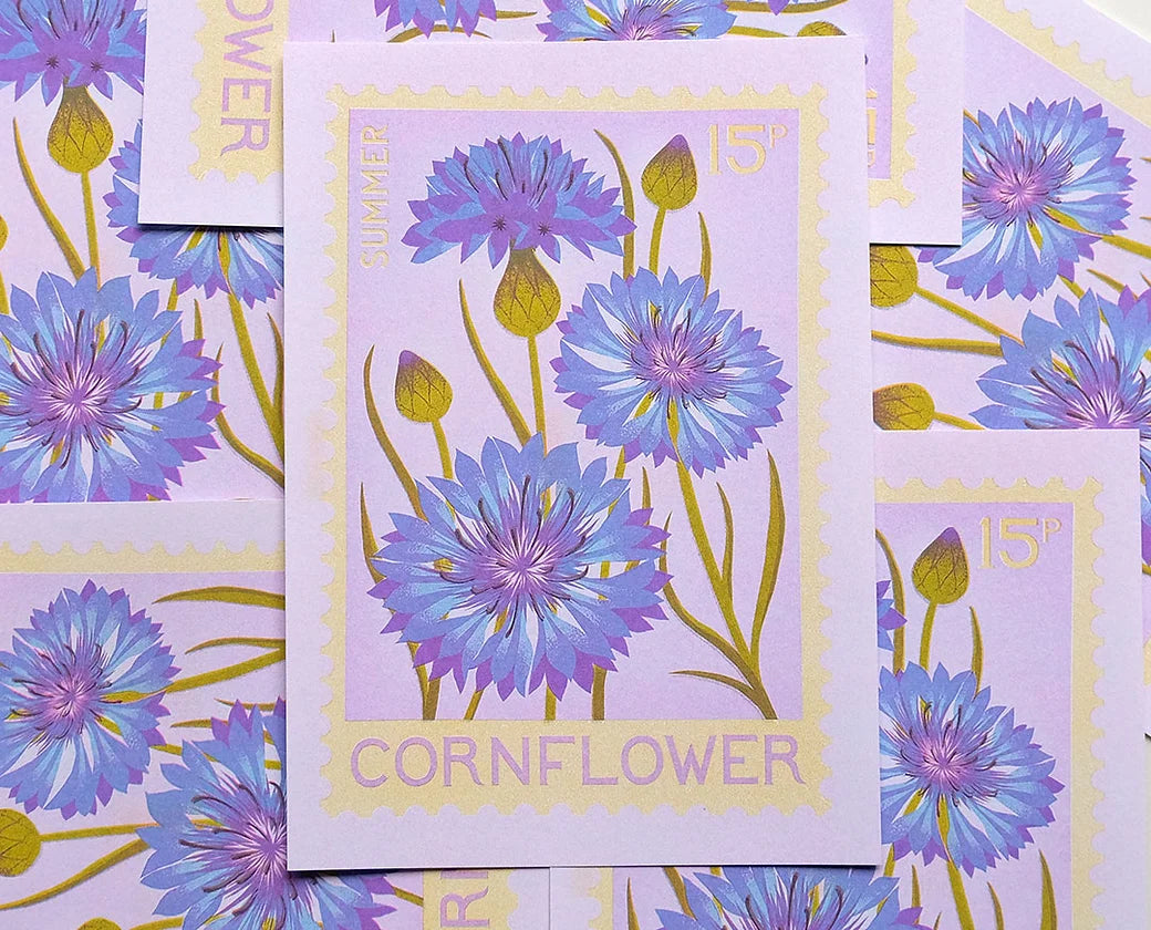 A5 Cornflower Print
