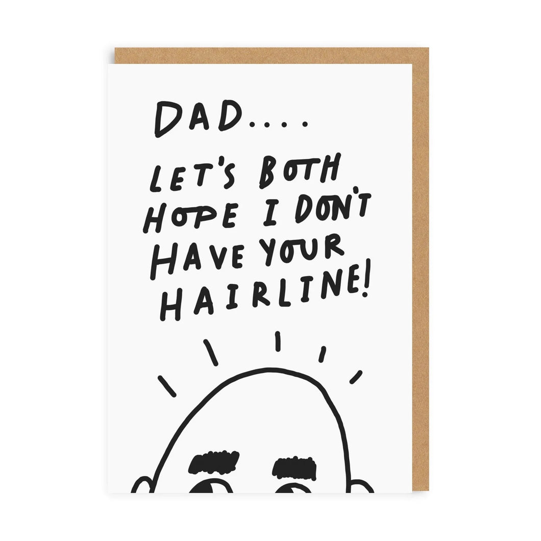 Dad, Hairline Greeting Card