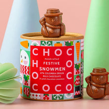 Milk Chocolate Snowman Shapes