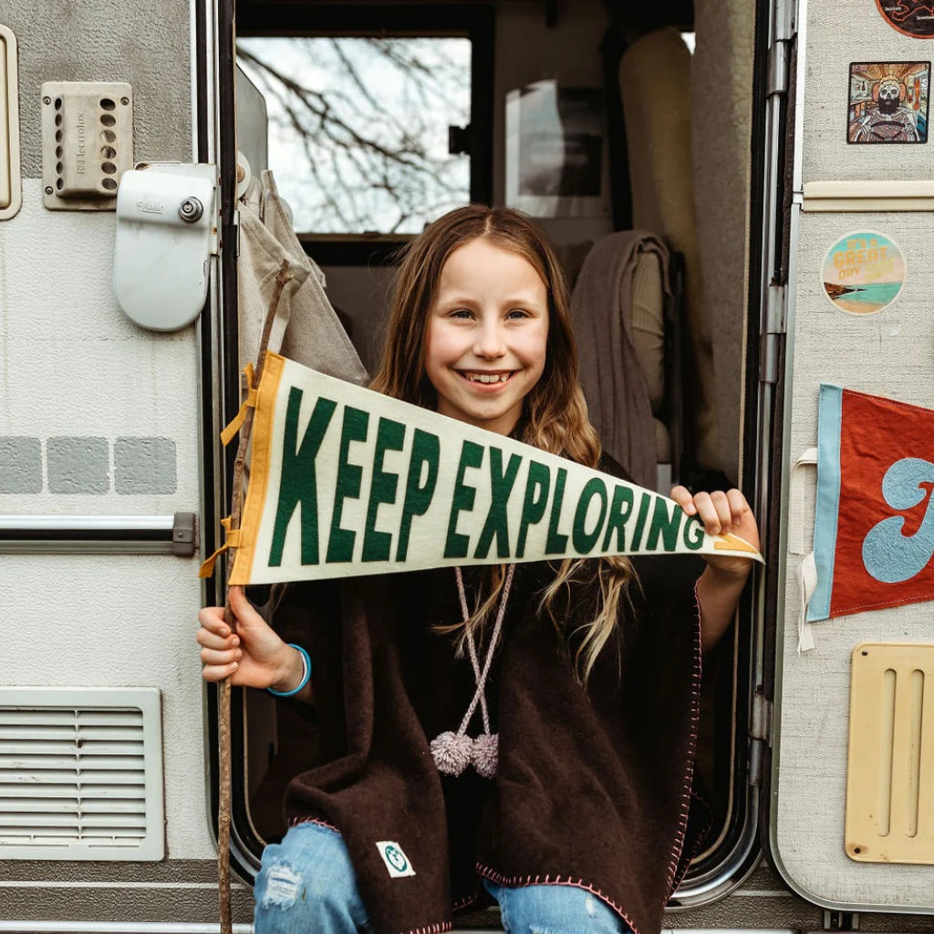 Keep Exploring Pennant Flag