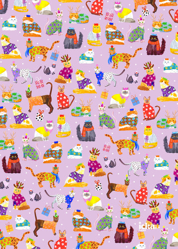 Christmas Cats Wrapping Paper