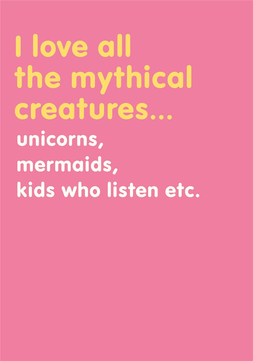 Mythical Creatures Card