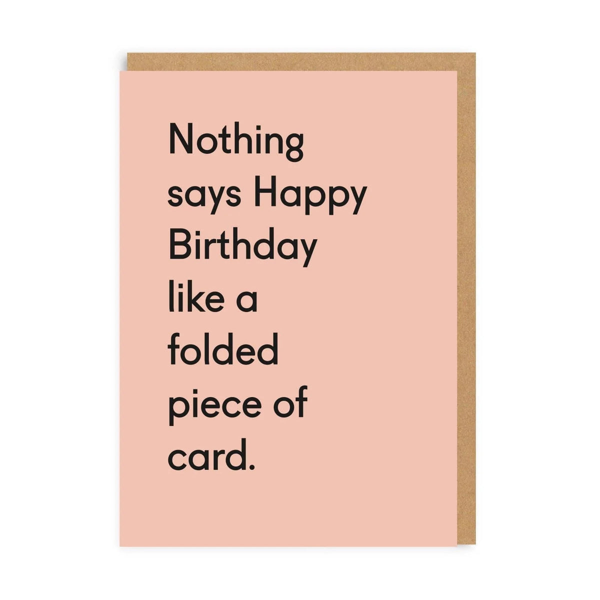 Folded Piece Of Card, Birthday Card