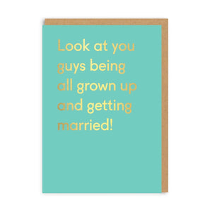 Look At You Guys Wedding Card