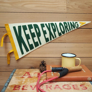 Keep Exploring Pennant Flag