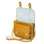 Handmade Leather Midi Satchel - Ochre