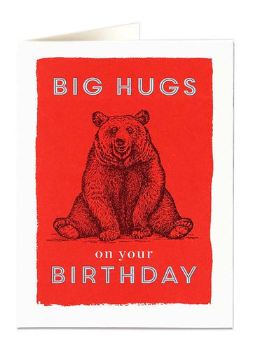 Big Hugs Birthday Card