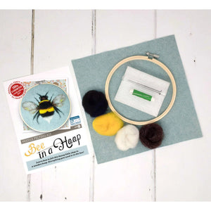 Bee In A Hoop Needle Felting Craft Kit