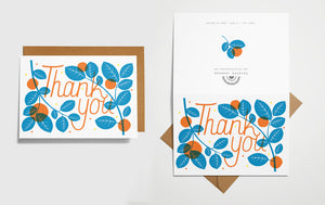 Thank You Card - Oranges