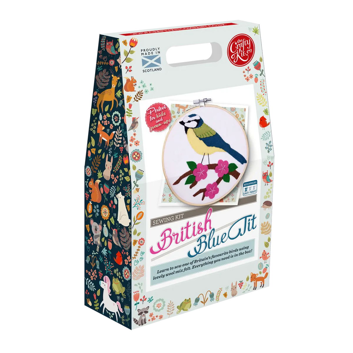 Blue Tit Felt Applique  Craft Kit