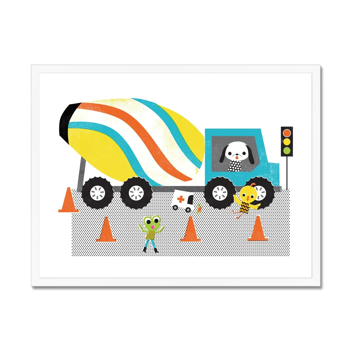 Cement Truck Print