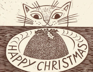 Christmas Cat Card, Pack of 6
