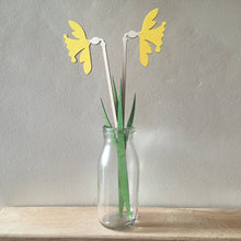 Hand Painted Wooden Daffodil Stem
