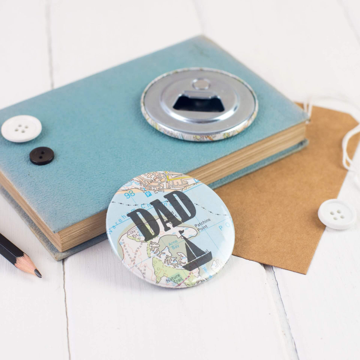 'Dad' Magnetic Bottle Opener