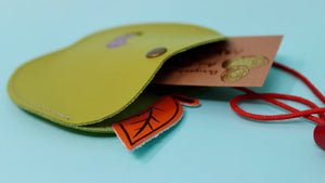 Leather Apple Pocket Purse