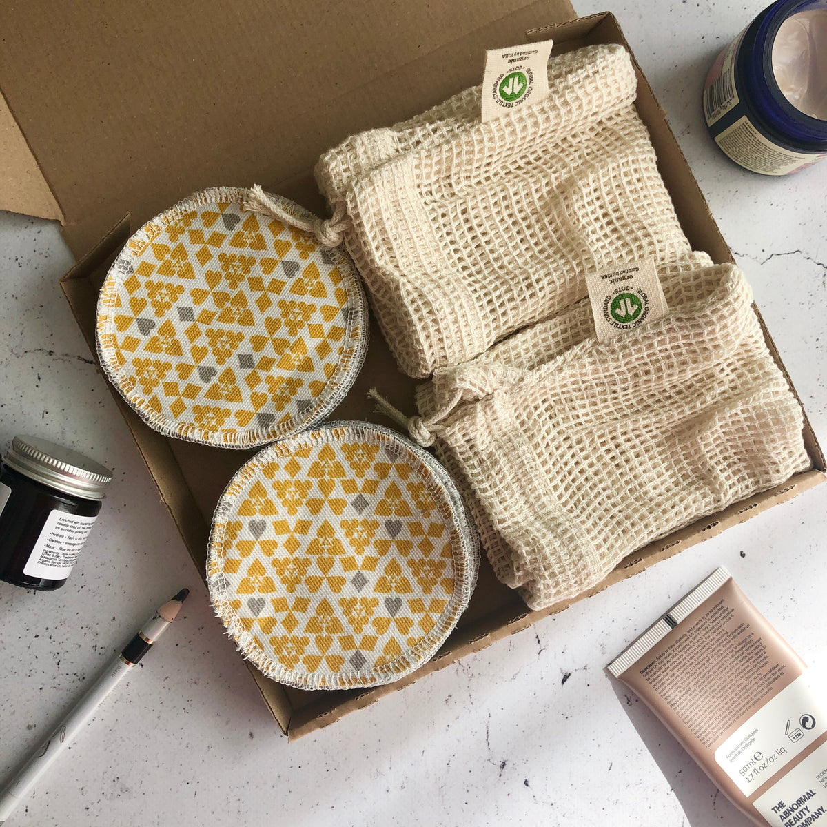 Eco-Friendly Reusable Facial Rounds Set - Various Designs