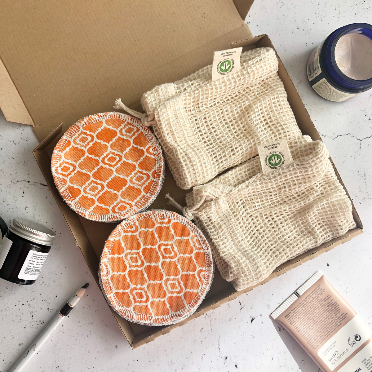Eco-Friendly Reusable Facial Rounds Set - Various Designs