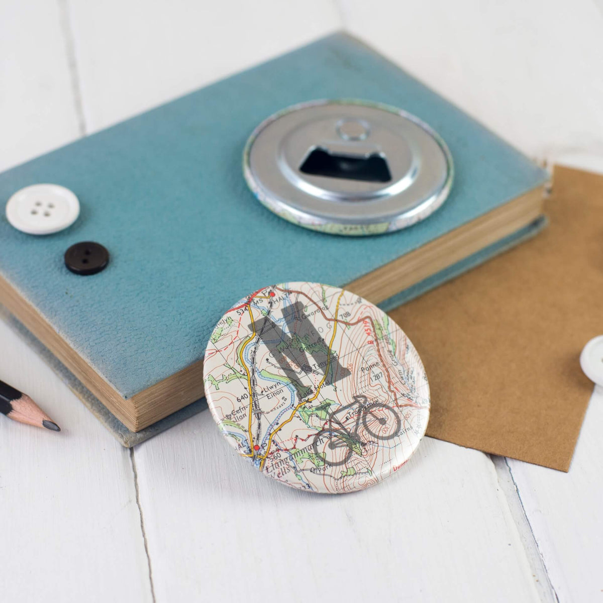 Initial Magnetic Bottle Opener