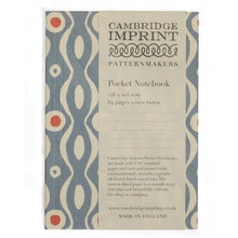 Pocket Notebook Persephone Cornflower and Red