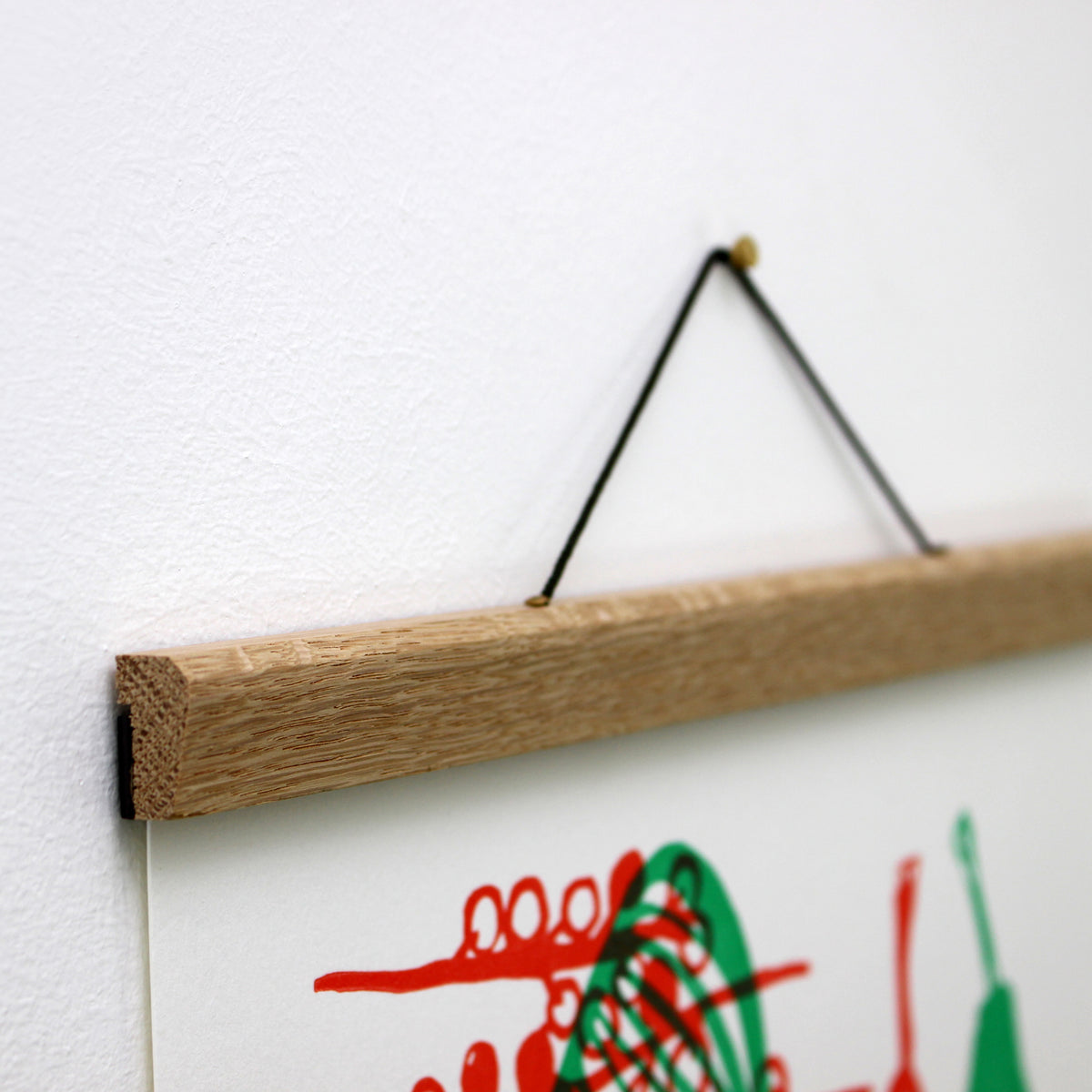 Oak Poster Hanger 8.5" (A4 Portrait)
