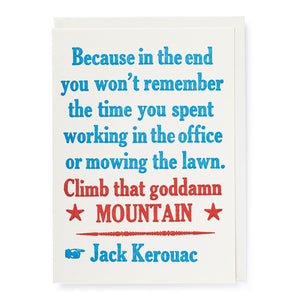 Climb The Mountain Card