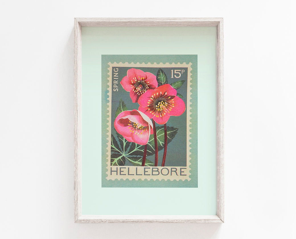 red flower print