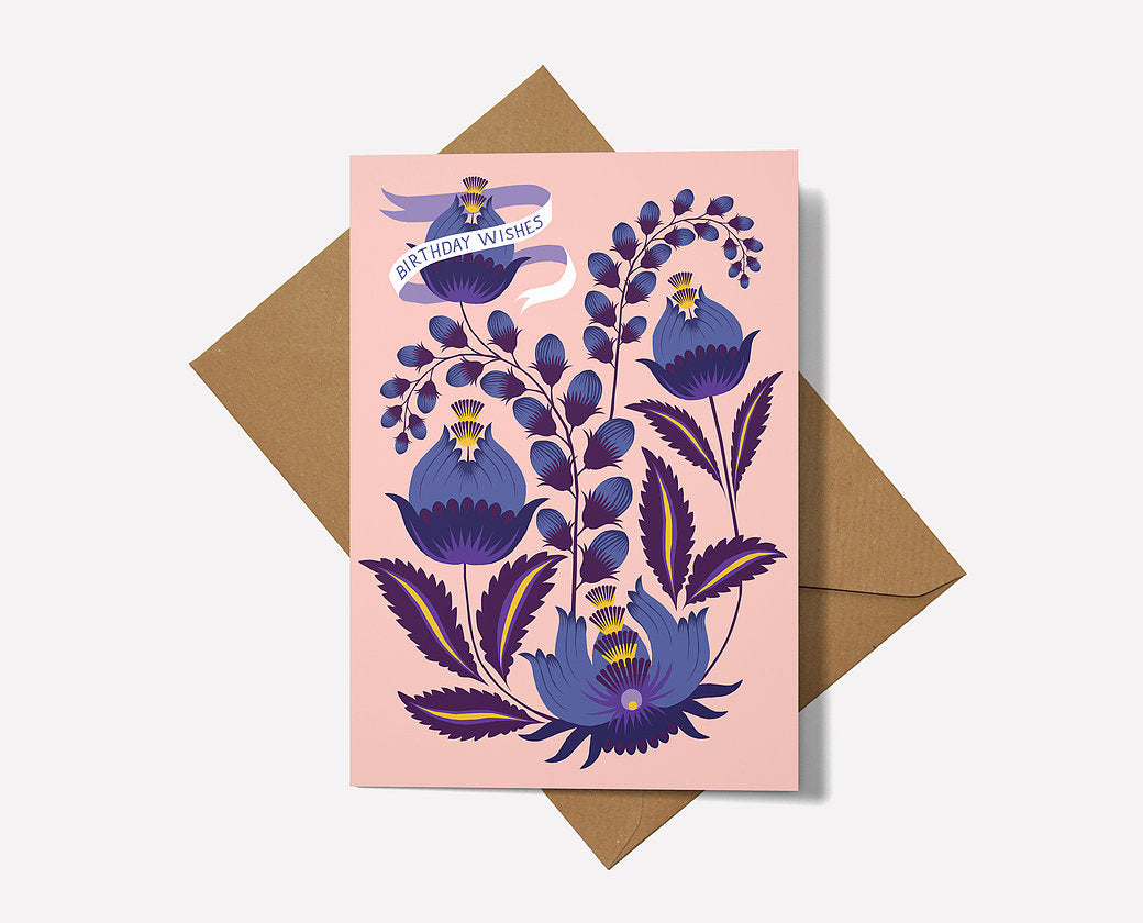 Petrykivka Birthday Card