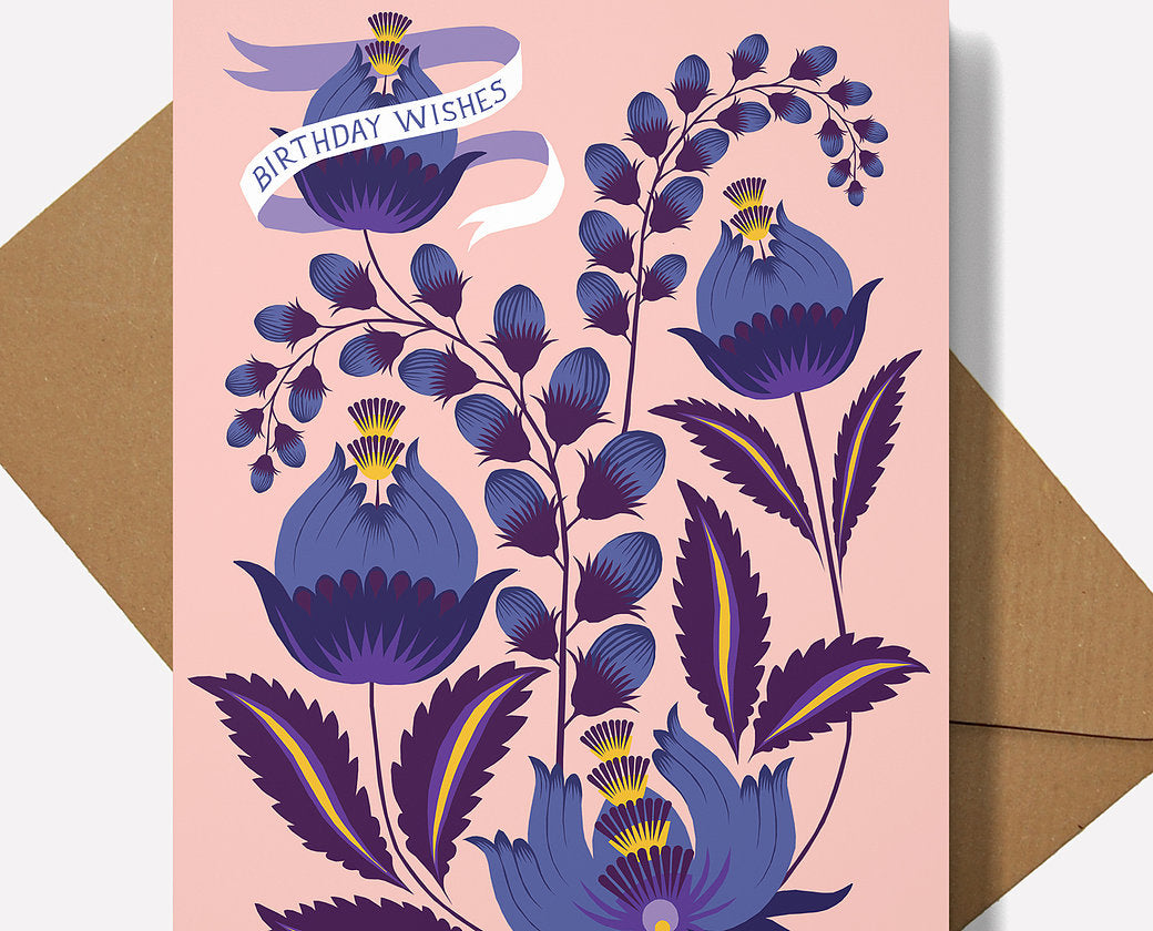 Petrykivka Birthday Card
