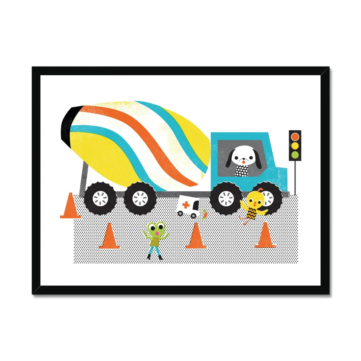 Cement Truck Print