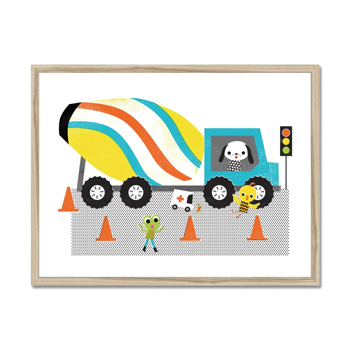 Cement Truck Print