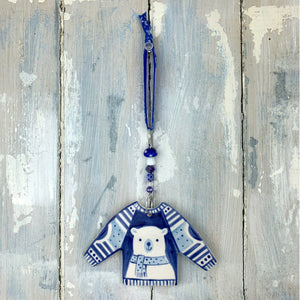 Blue Christmas Jumper Decoration