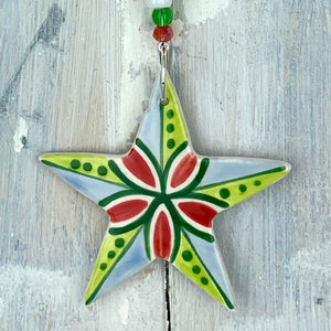 Christmas Star Ceramic Decoration