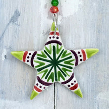 Christmas Star Ceramic Decoration