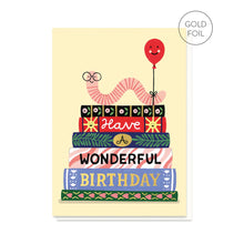 Bookworm Birthday card