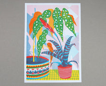 Bromeliad A3 Risograph Print