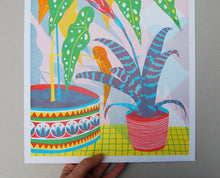 Bromeliad A3 Risograph Print