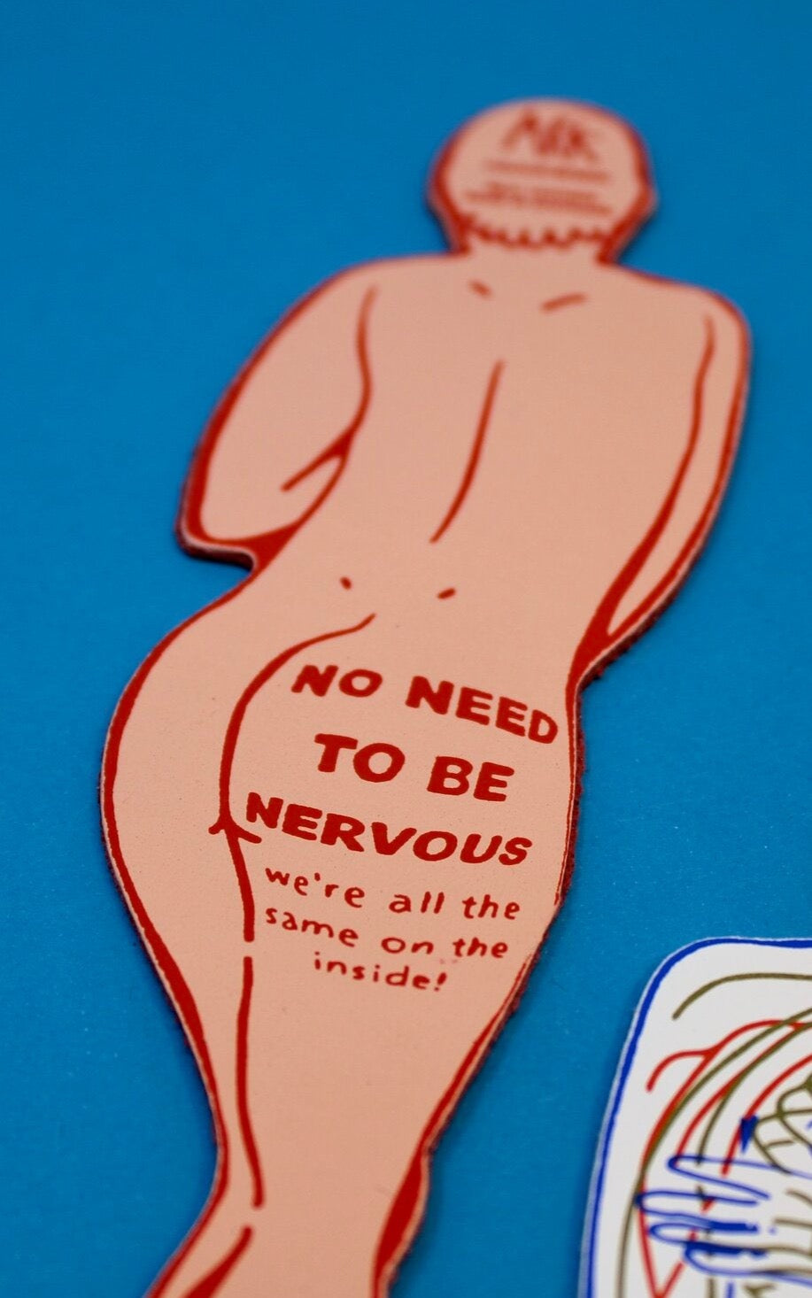 No Need To Be Nervous Leather Bookmark