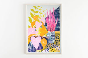 Houseplants A3 Risograph Print